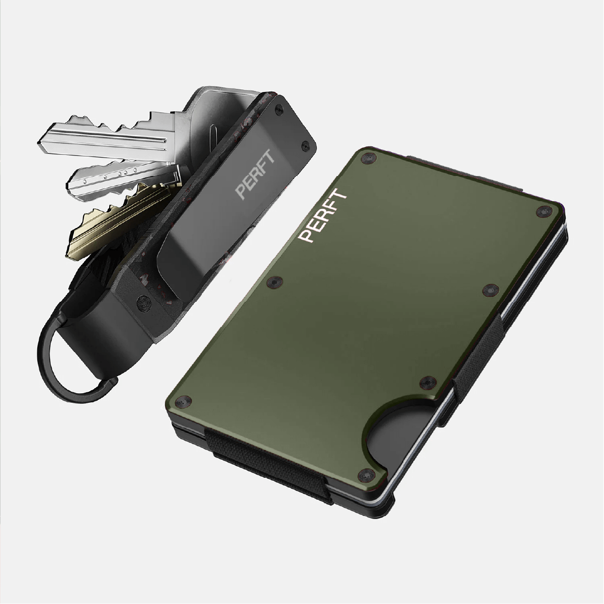 MILITARY OLIVE + PORTACHIAVI